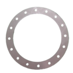 Graphite composite gasket with holes
